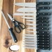 17-Piece Kitchen Cutlery Knife Block Set Stainless Steel Chef Wood Professional 15276